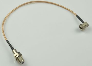 Chine Femelle faite sur commande de connecteur des câbles équipés de rf F au connecteur masculin 75 ohms fournisseur
