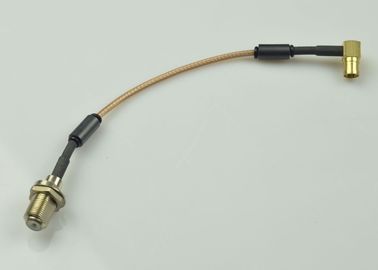 Chine Femelle micro du câble F de rf MCX au câble coaxial de liaison de RG 316 femelles avec le noyau de ferrite fournisseur